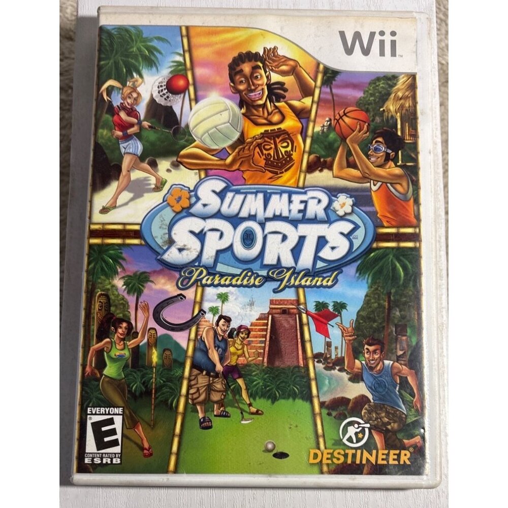 Summer Sports Paradise Island Wii Game Complete W/ Manual Rated E